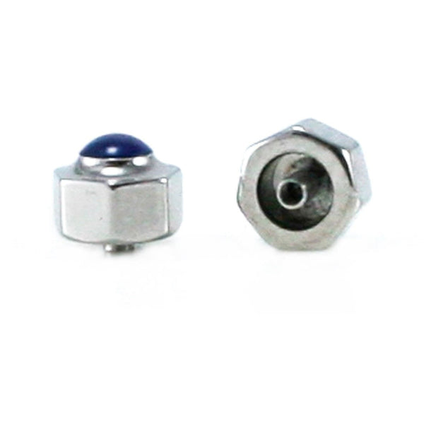 Replacement Crown for Cartier 4.75mm with Blue Stone
