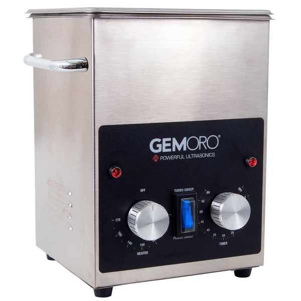CL-372, GemOro NEXT-GEN Ultrasonic Cleaner, Heater, Timer, S/S Cover (2 Quart/0.5 Gallon)