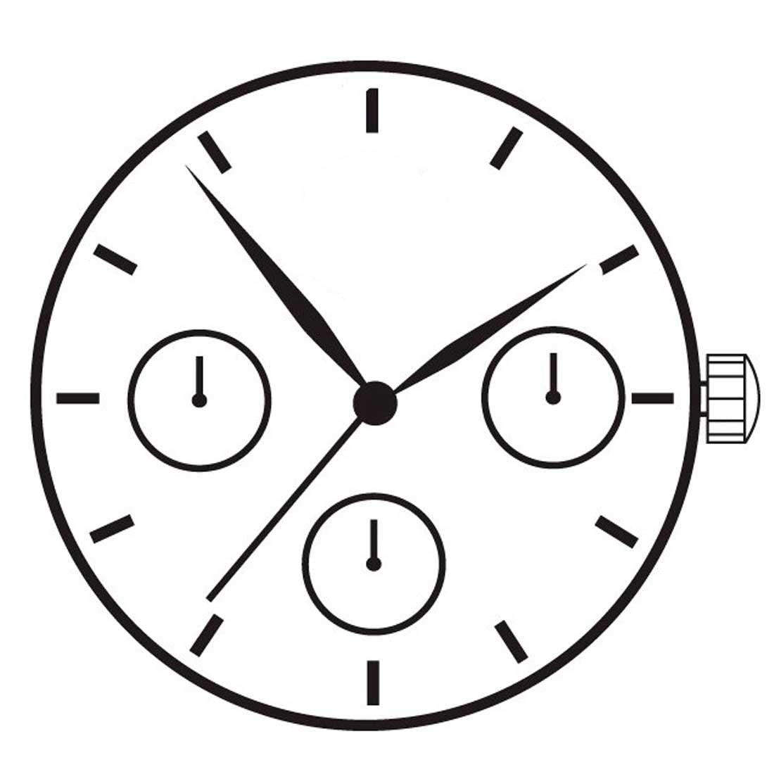 Hattori VS3J Japan Quartz Movement