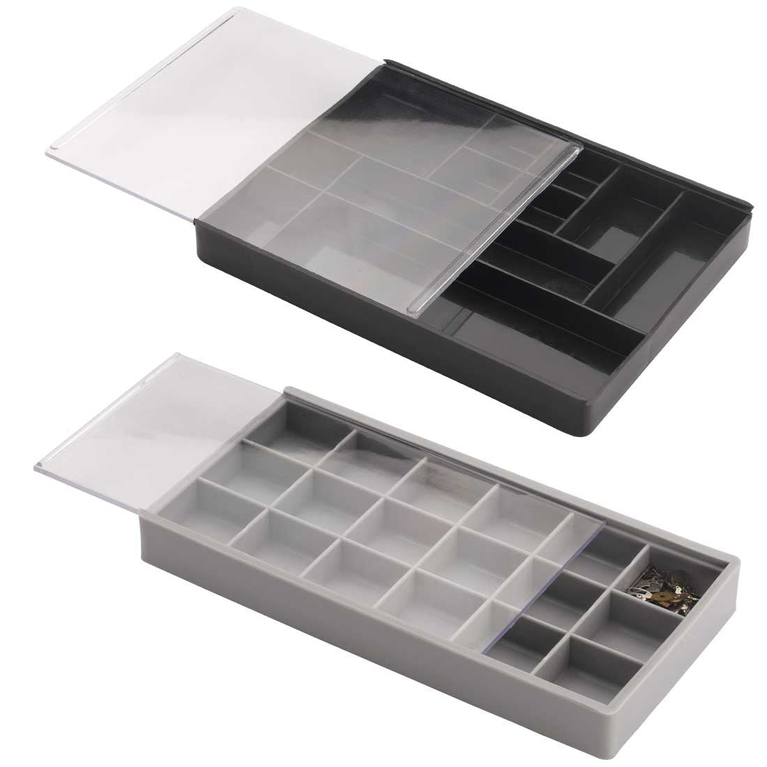 Compartment Trays with Sliding Lids
