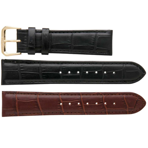 Banda No.103 Long Alligator Grain Fine Leather Straps (10mm~24mm)