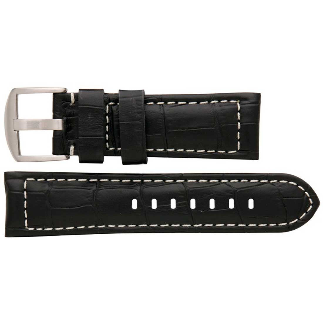 Banda No. 107 Alligator Grain Fine Leather Straps (18mm~24mm)