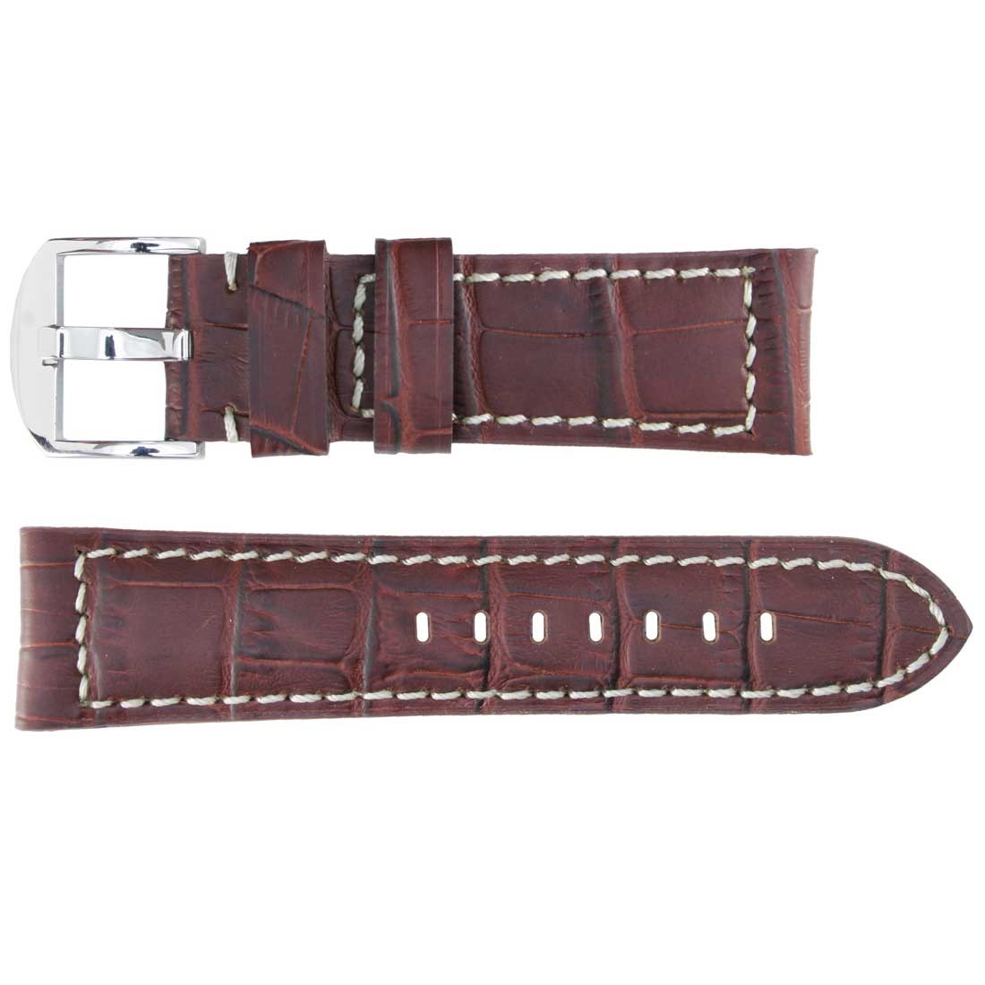 Banda No. 107 Alligator Grain Fine Leather Straps (18mm~24mm)