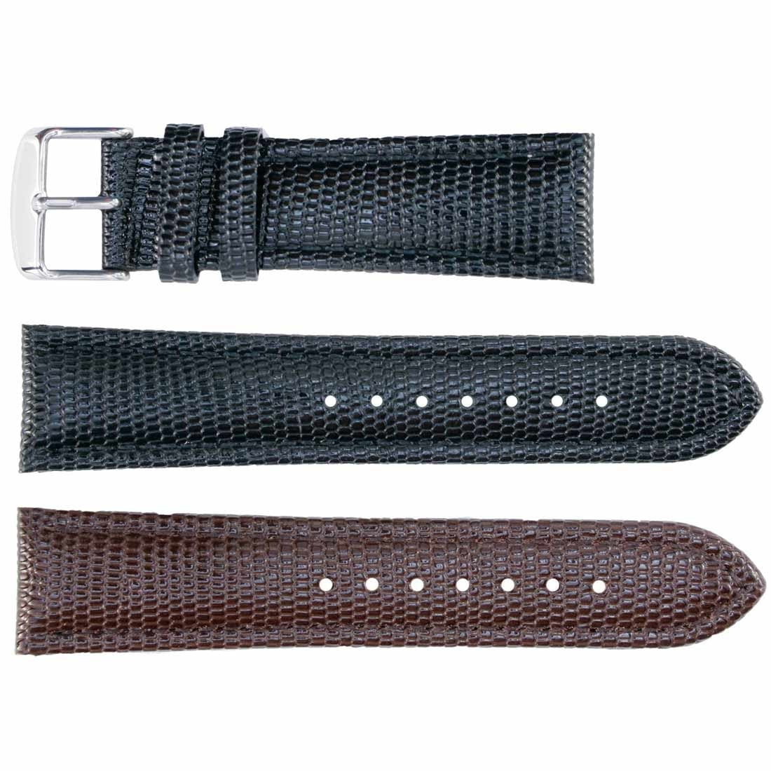 Banda No. 125 Lizard Grain Fine Leather Straps (16mm~24mm)