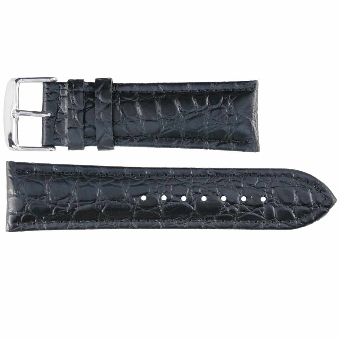 Banda No. 145 Crocodile Grain Fine Leather Straps (18mm~24mm)