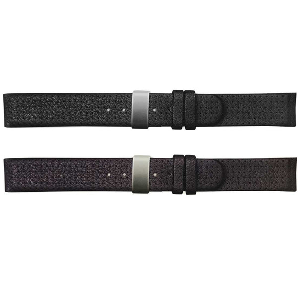 Banda No. 155 Buffalo Grain Fine Deployment Buckle Leather Straps (18mm~20mm)