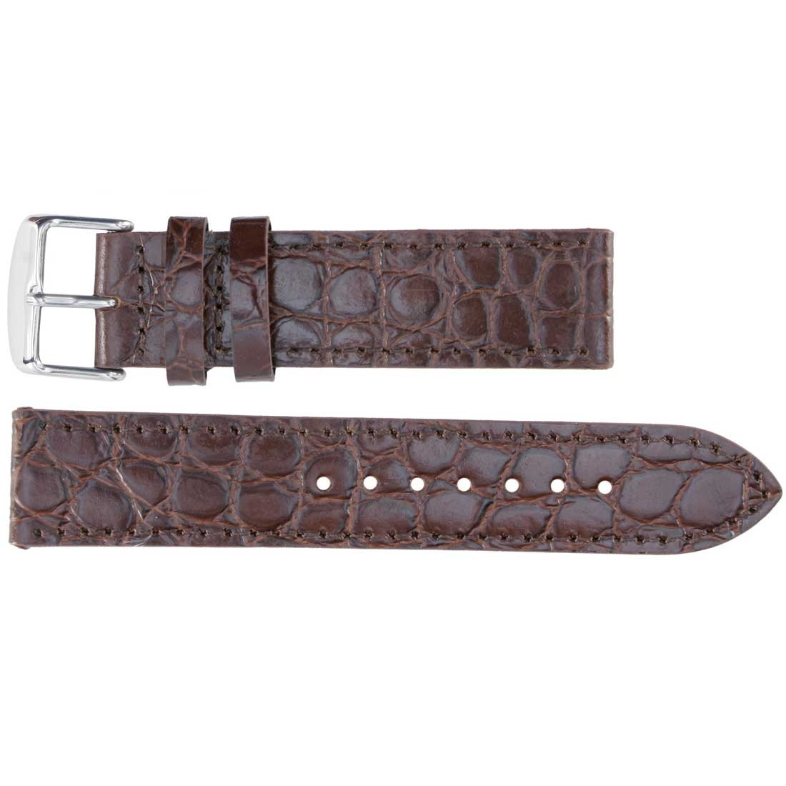 Banda No. 152 Crocodile Grain Fine Leather Straps (18mm~26mm)