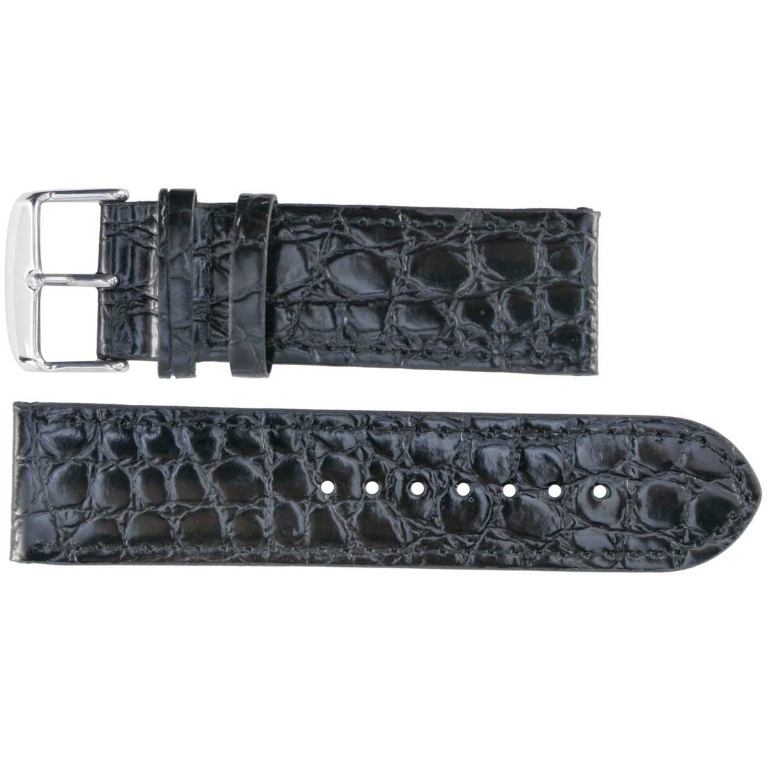 Banda No. 152 Crocodile Grain Fine Leather Straps (18mm~26mm)