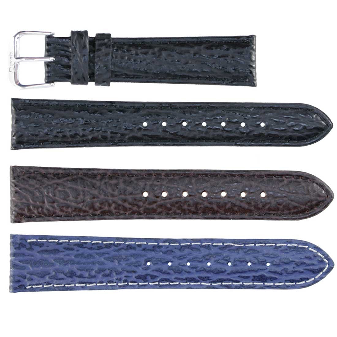 Banda No. 194 Shark Grain Fine Leather Straps (16mm~20mm)