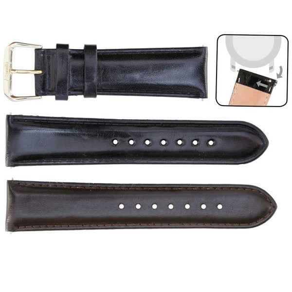 Banda No. 206 Smooth Calfskin Fine Leather Straps (18mm~22mm)