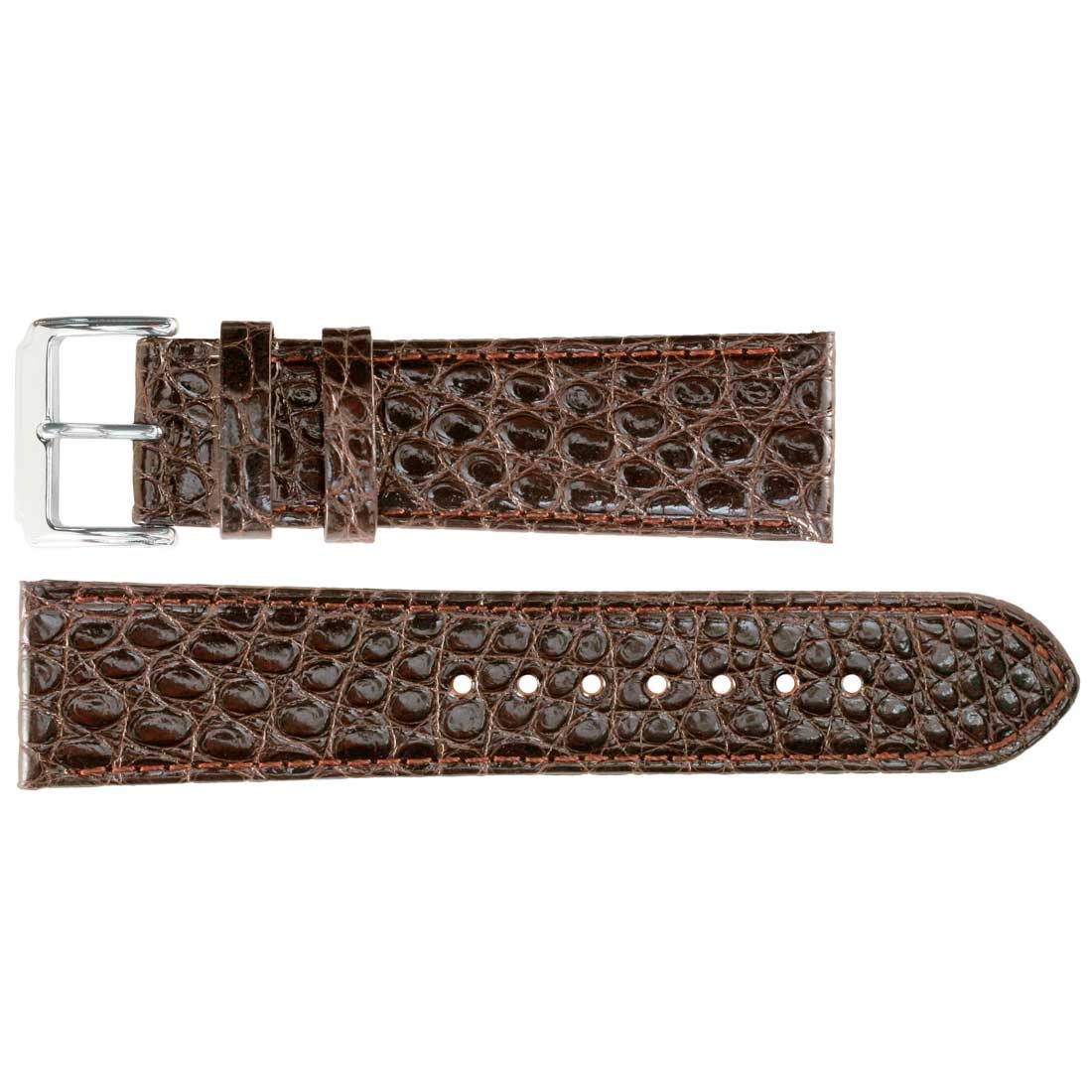 Banda No. 620 Long Genuine Crocodile Fine Leather Straps (18mm~22mm)