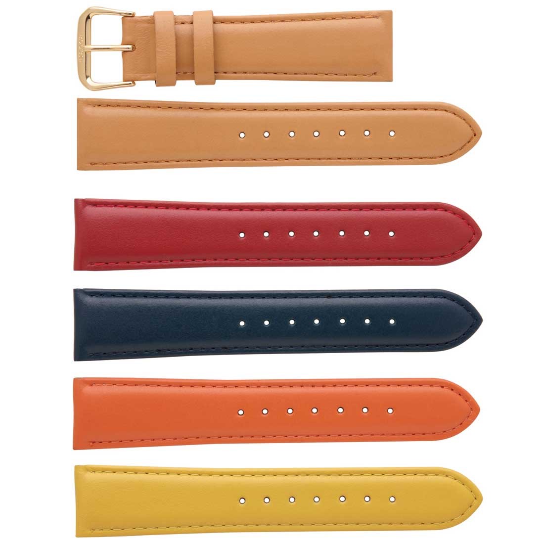 Banda No. 223 Smooth Calfskin Fine Leather Straps (12mm~20mm)