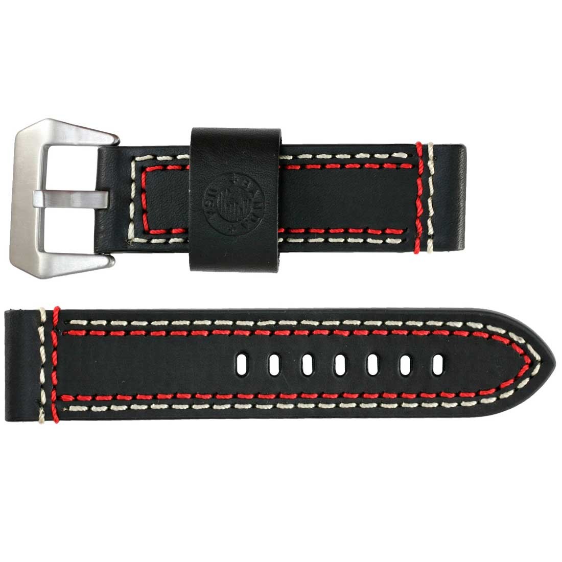 Banda No. 318 Cowboy Stripe Fine Leather Straps (20mm~26mm)