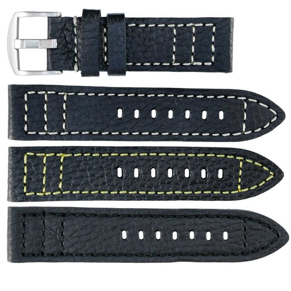 Banda No. 349 Buffalo Grain Fine Leather Straps (18mm~24mm)