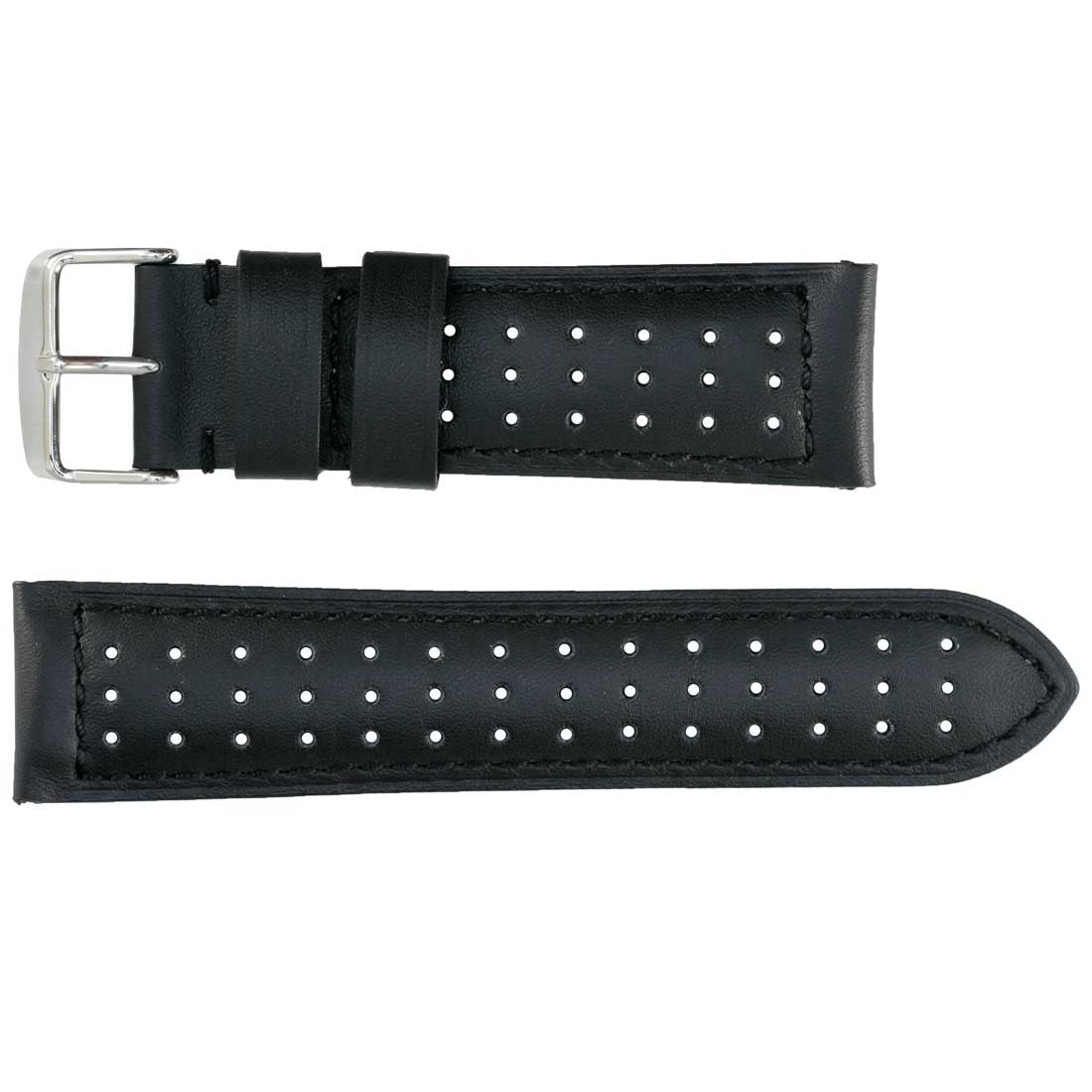 Banda No. 530 Smooth Waterproof Racing Sports Fine Leather Straps (18mm~24mm)