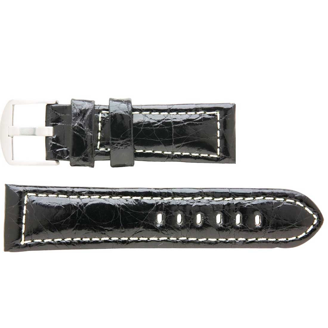 Banda No. 608 Genuine Crocodile Fine Leather Straps (18mm~24mm)