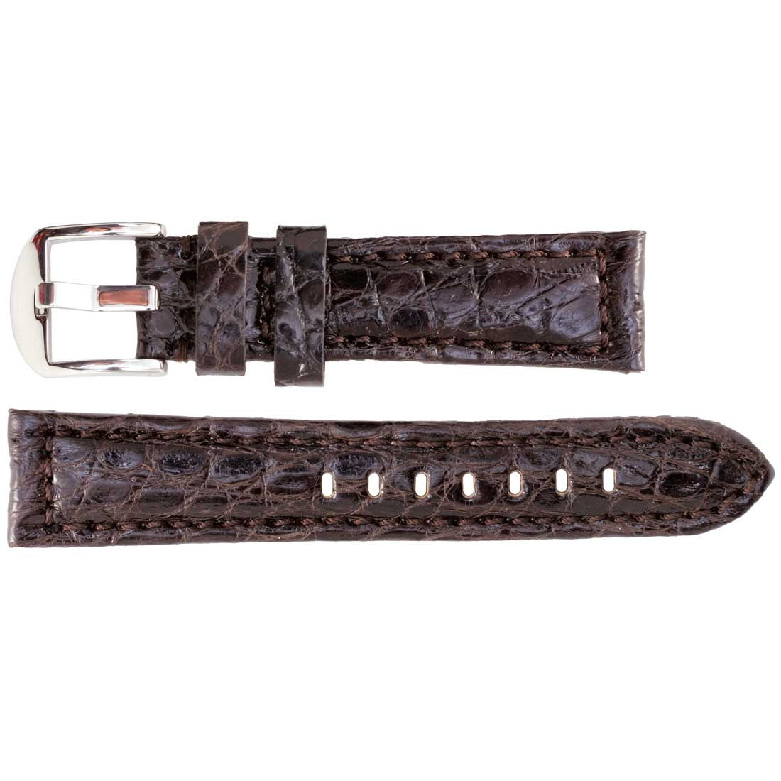 Banda No. 608 Genuine Crocodile Fine Leather Straps (18mm~24mm)