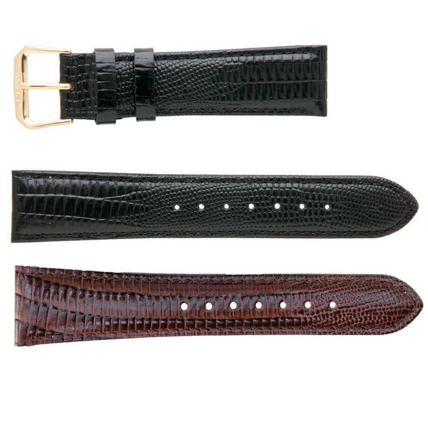 Banda No. 133 Long Lizard Grain Fine Leather Straps (12mm~20mm)