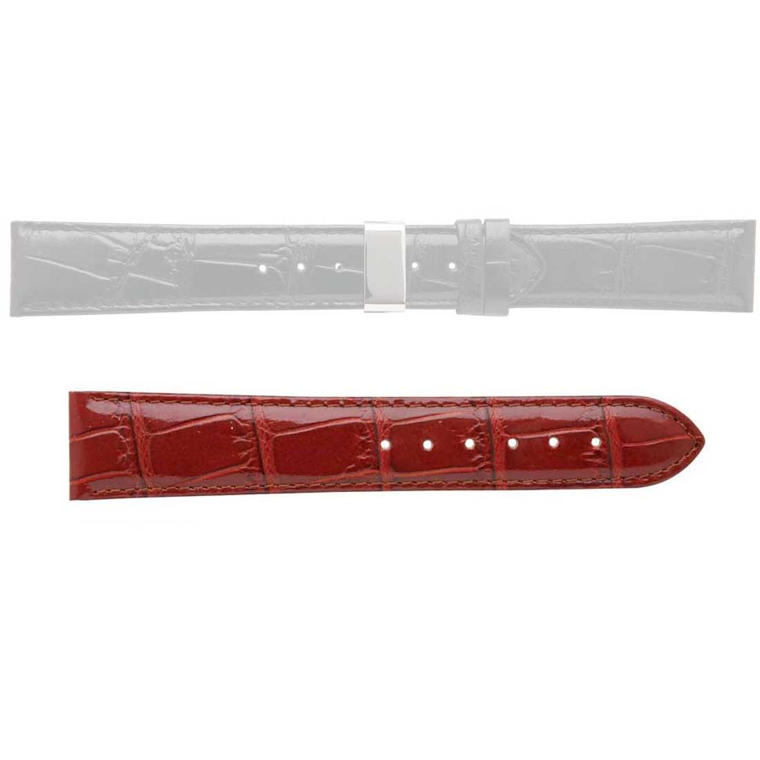 Banda No. 176 Alligator Grain Fine Deployment Buckle Leather Straps (18mm~22mm)