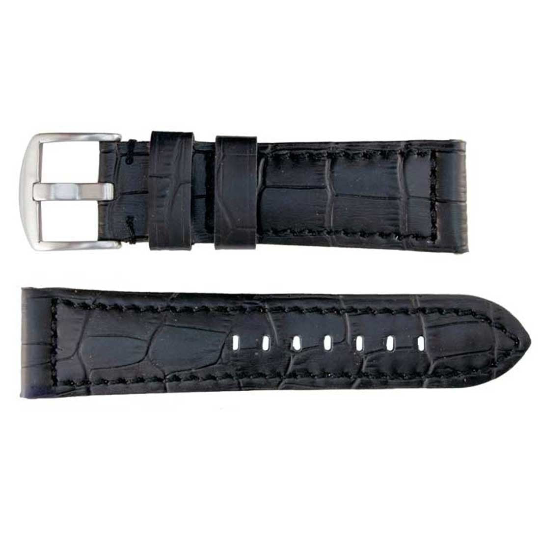 Banda No. 107 Alligator Grain Fine Leather Straps (18mm~24mm)