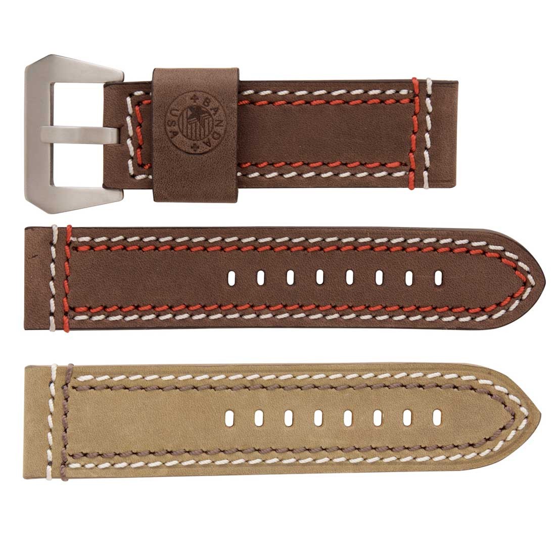 Banda No. 328 Smooth Jacket Fine Leather Straps (20mm~26mm)