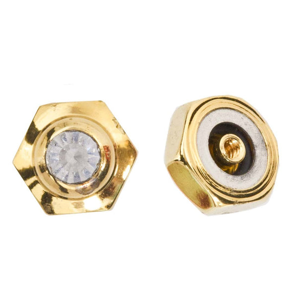 Hexagon Crown for Cartier - 5.0mm with White Stone