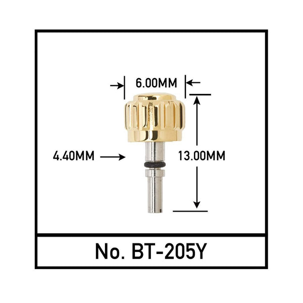 Gold Tone Pusher for Breitling (6.0mm x 4.4mm x 13mm)