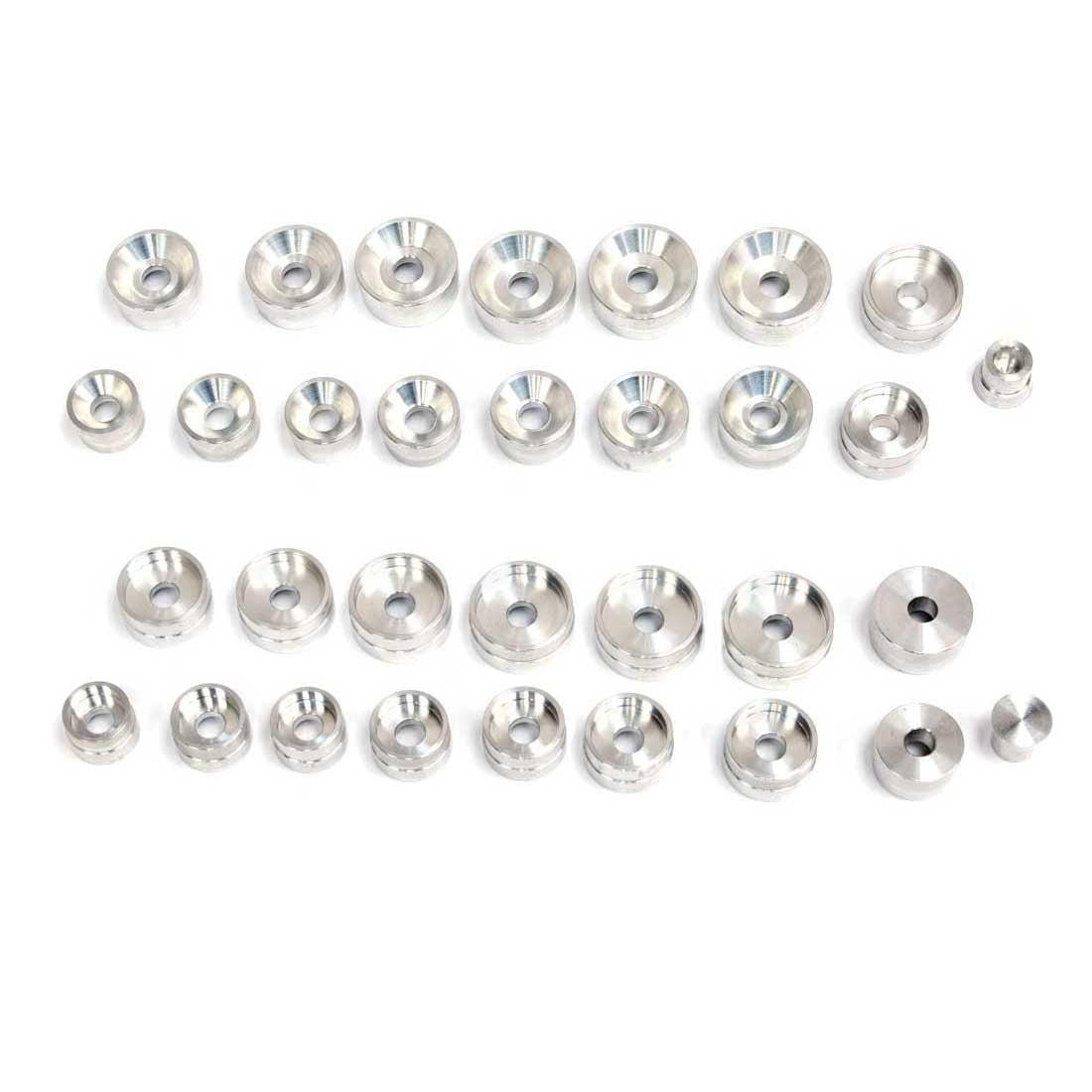 Set of 16 Bevel/Straight Aluminum Dies to fit BB Press (MADE USA)