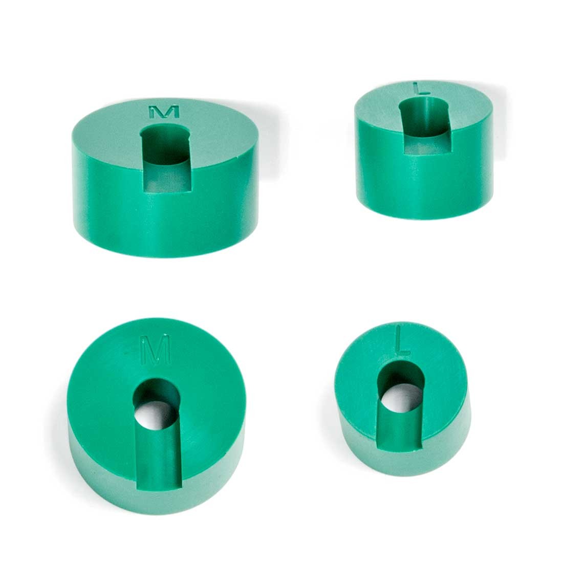 Green Plastic Dies for Rolex Bezels (Sizes: Male, Female, Boy)