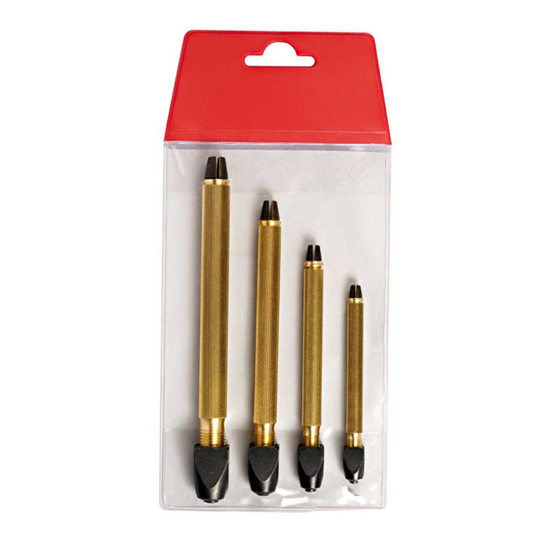 Horotec MSA 02.026 Assortment of Brass Pin Vice with Square Head