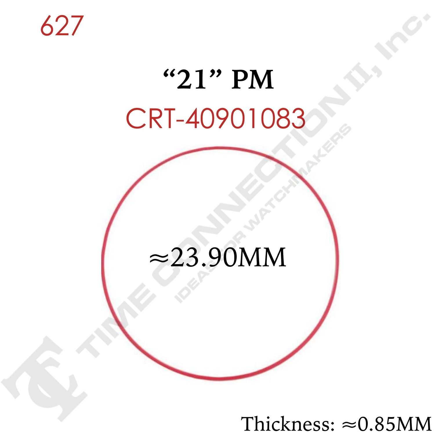 Original Cartier Round Case Back / Crystal Gaskets for Cartier Watches