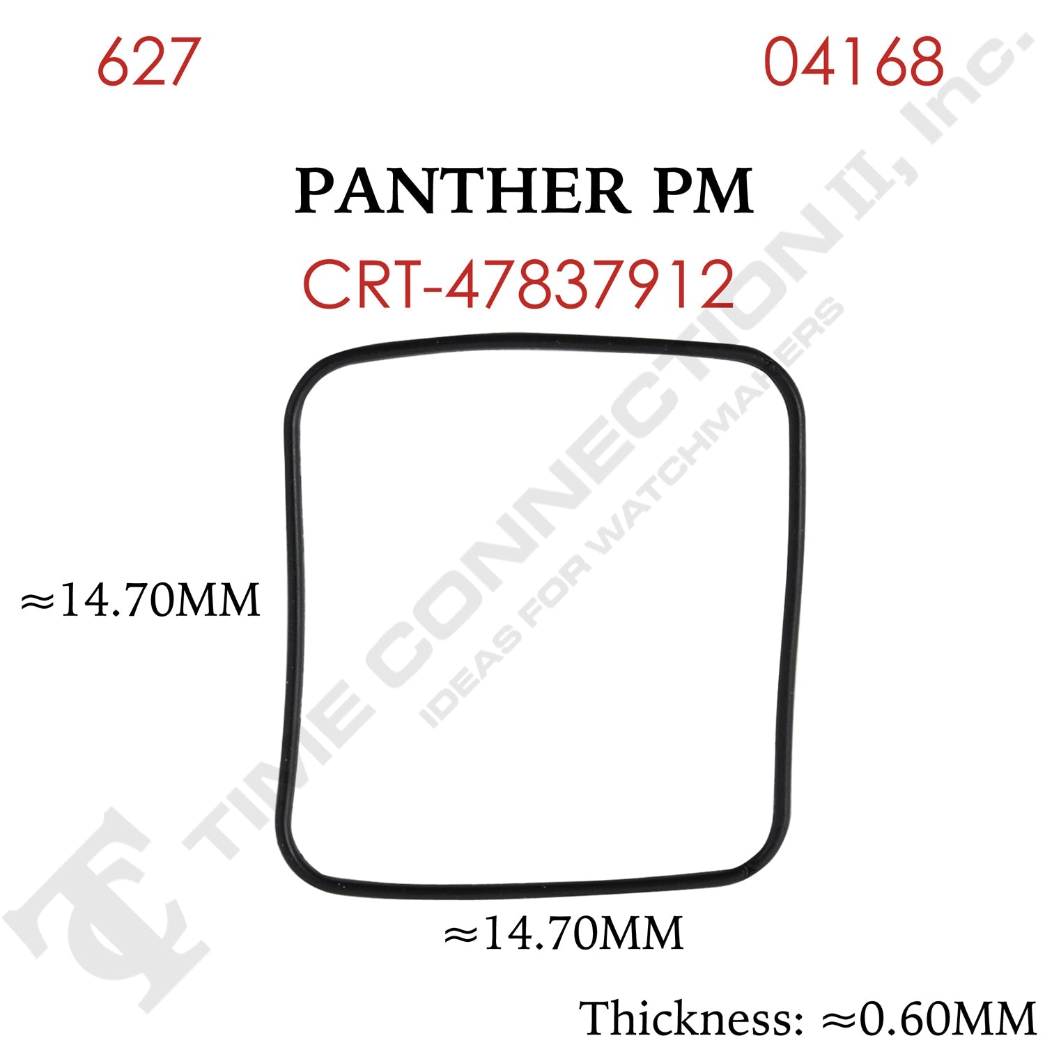 Original Cartier Square Case Back / Crystal Gaskets for Cartier Watches