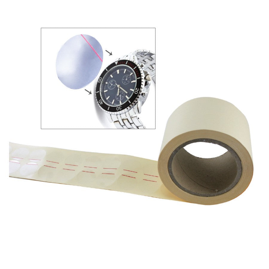 PR-320, Clear Watch Protection Stickers with Red Line in Roll – Time ...