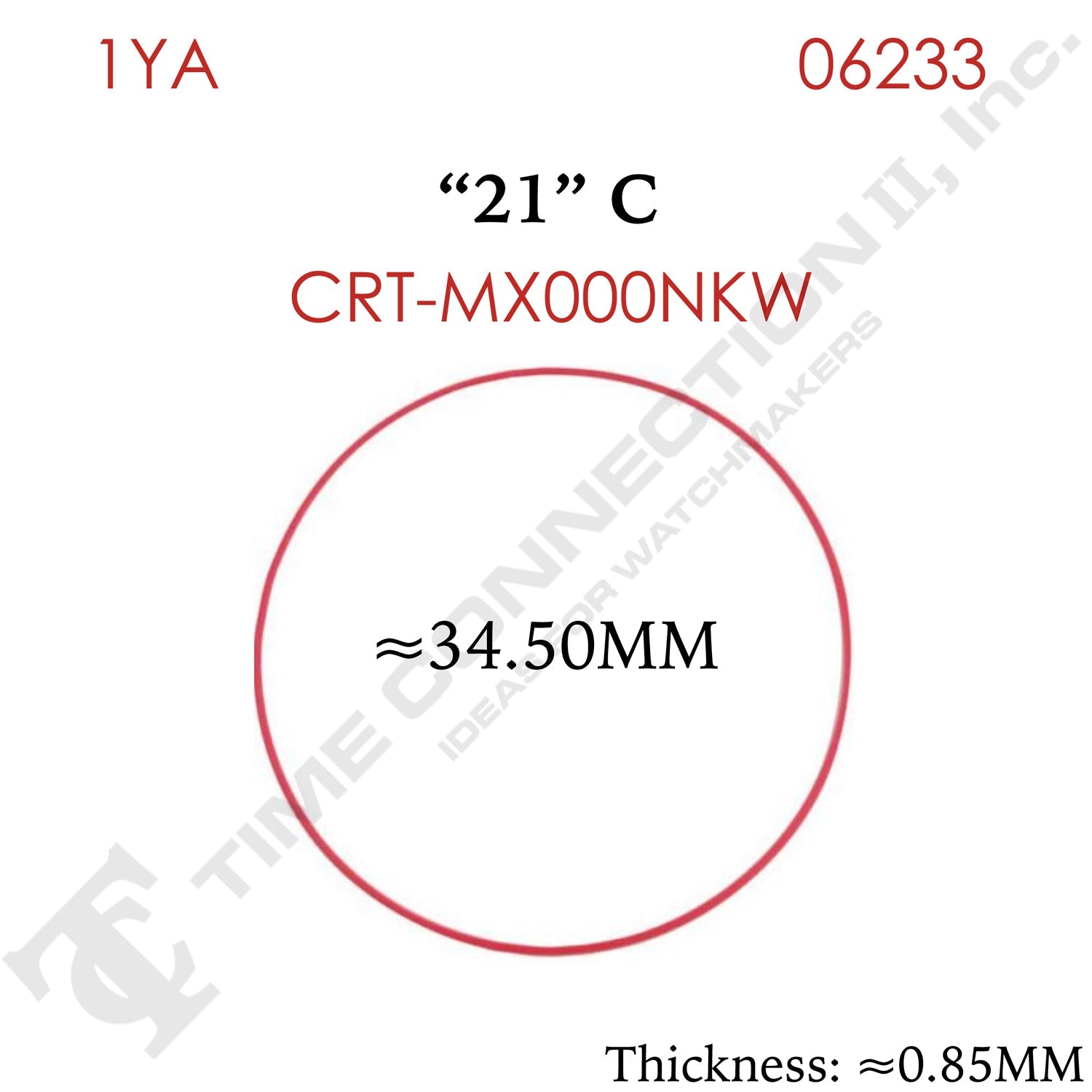 Original Cartier Round Case Back / Crystal Gaskets for Cartier Watches