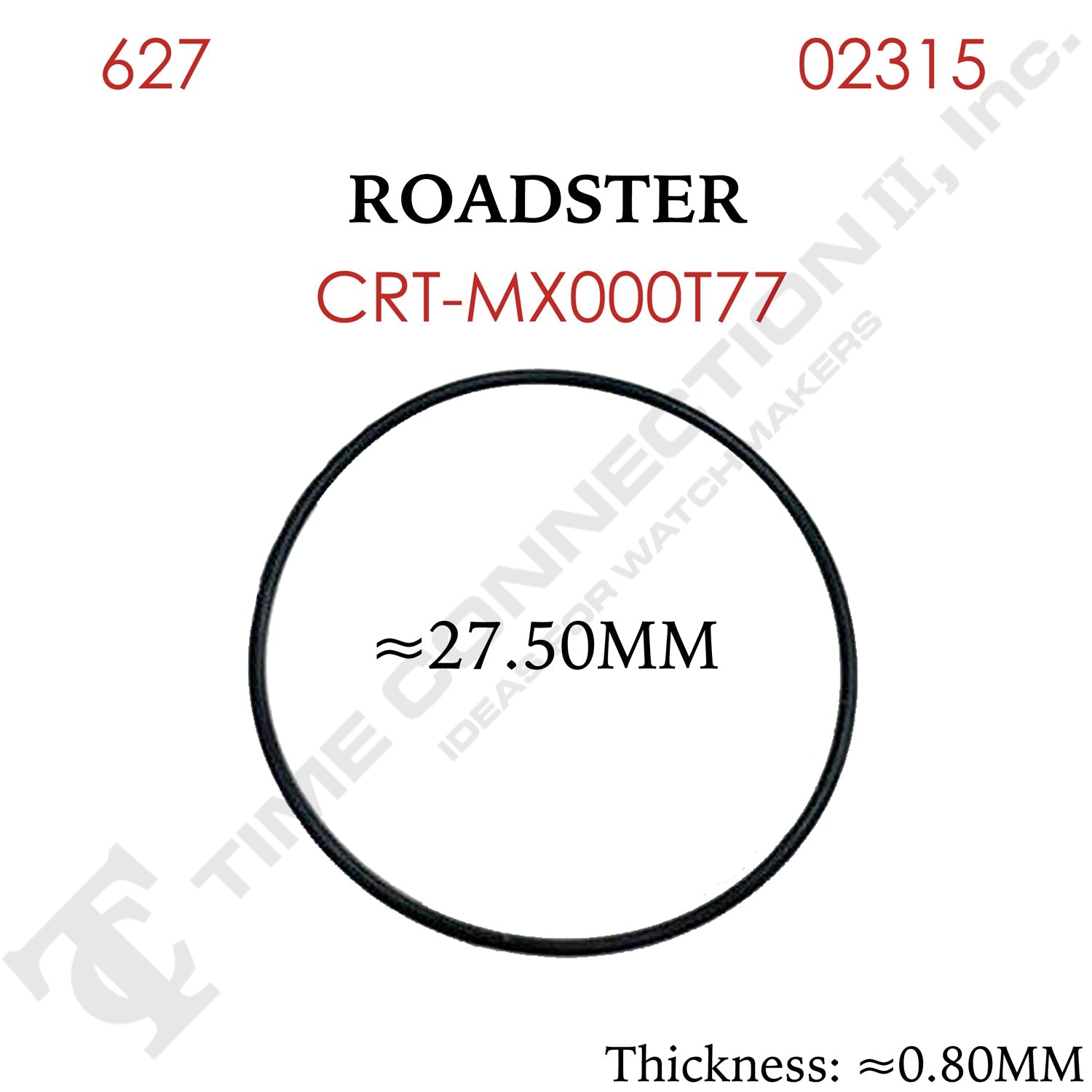 Original Cartier Round Case Back / Crystal Gaskets for Cartier Watches