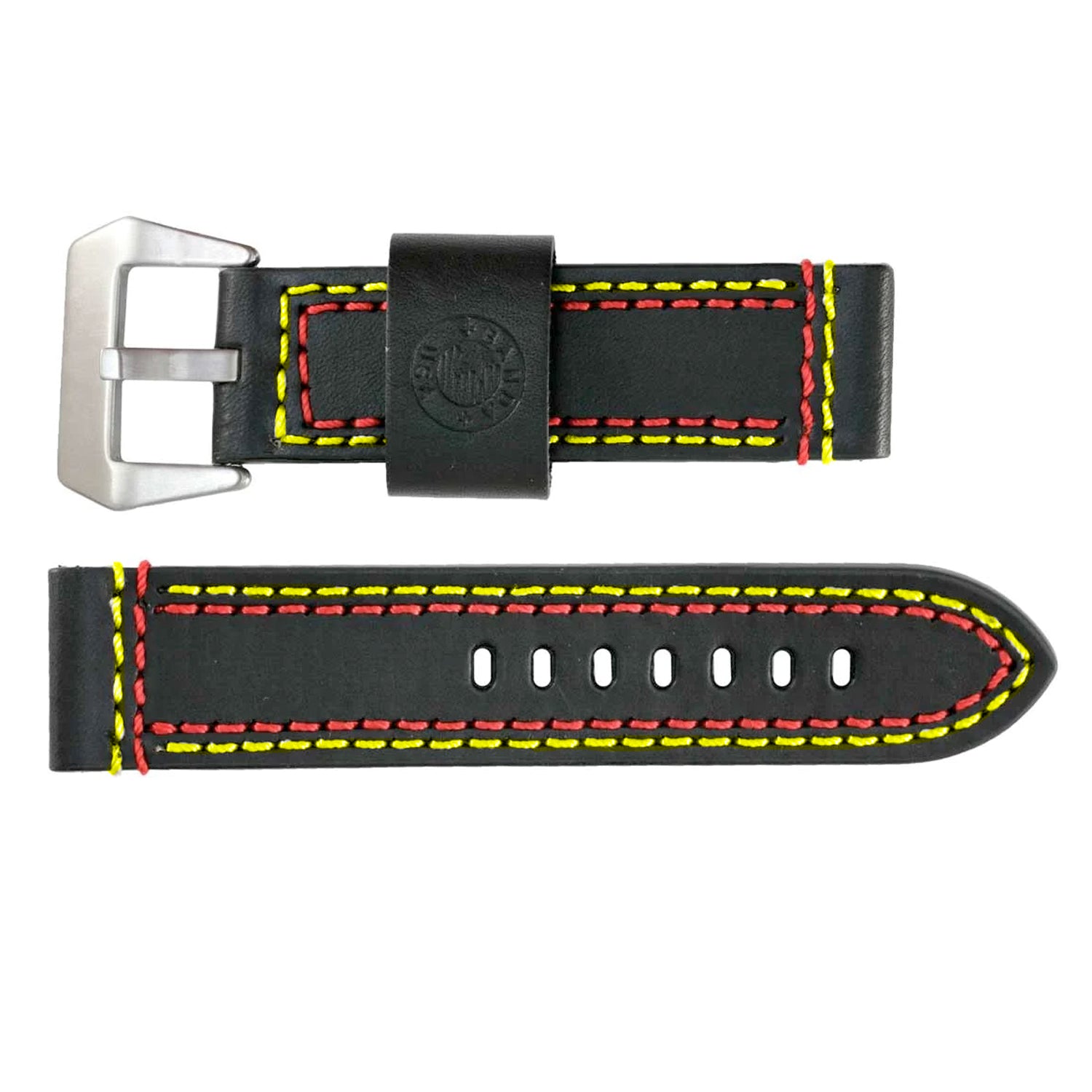 Banda No. 318 Cowboy Stripe Fine Leather Straps (20mm~26mm)