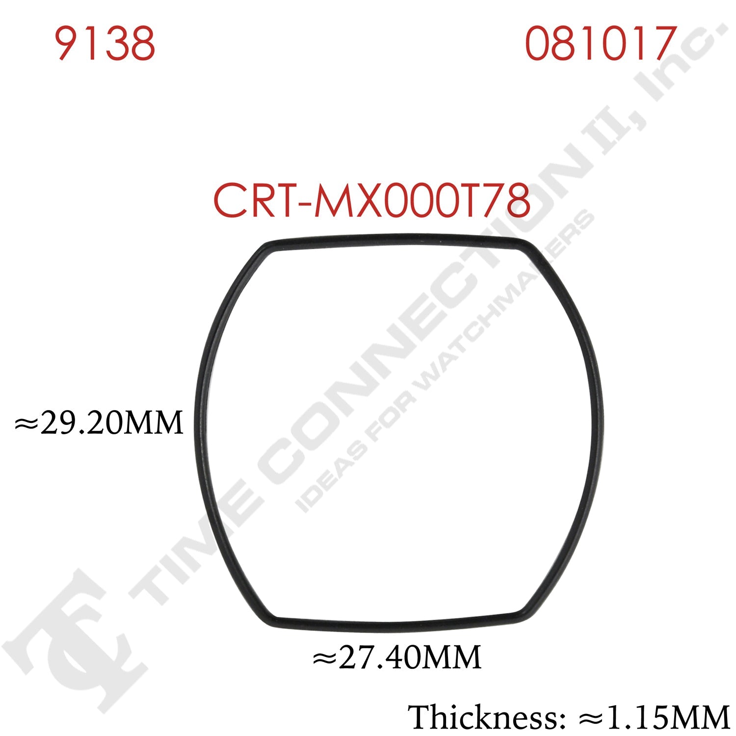 Original Cartier Barrel Case Back / Crystal Gaskets for Cartier Watches