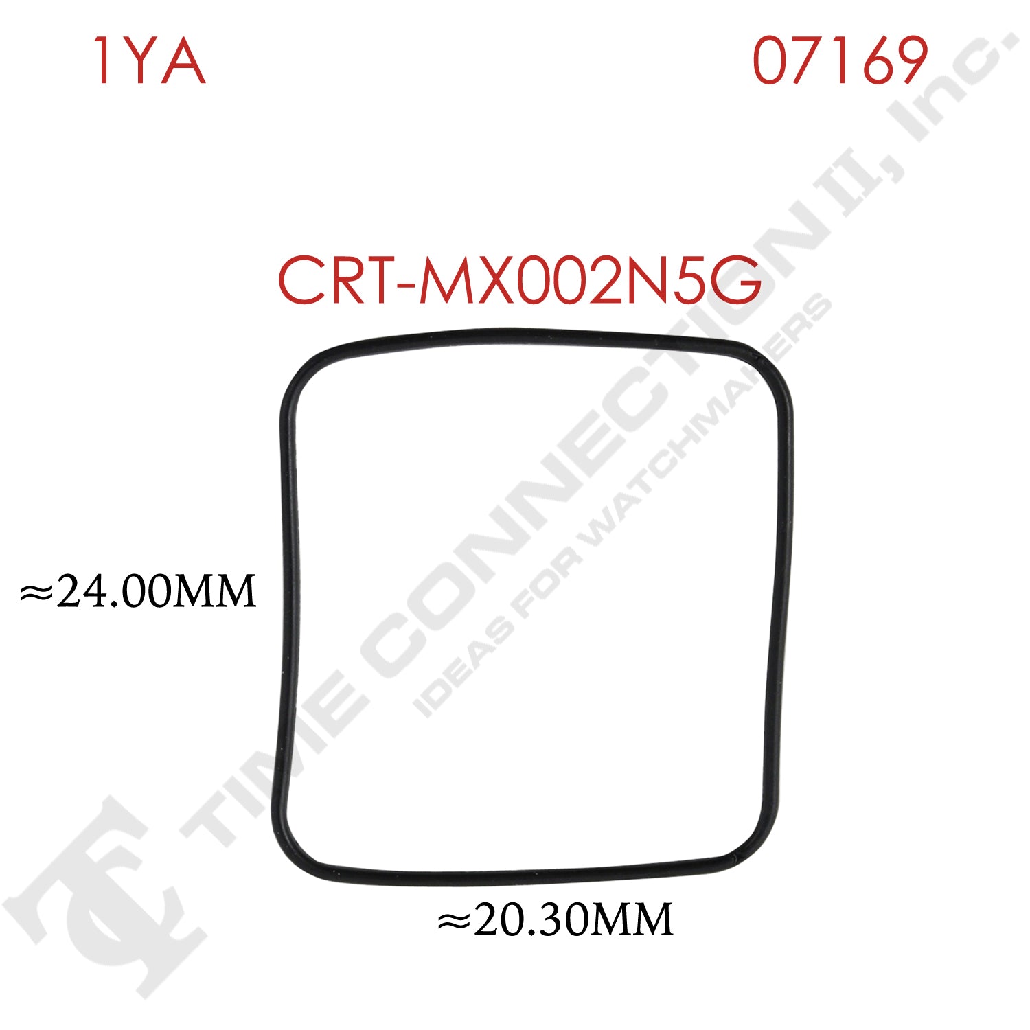 Original Cartier Square Case Back / Crystal Gaskets for Cartier Watches