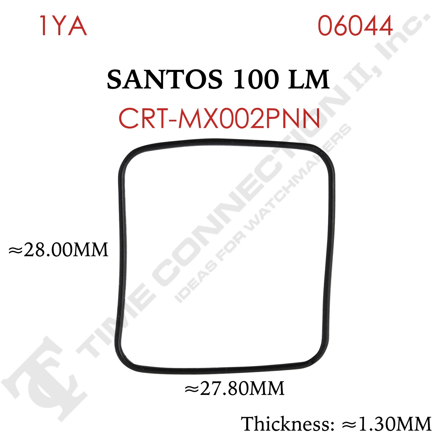 Original Cartier Square Case Back / Crystal Gaskets for Cartier Watches