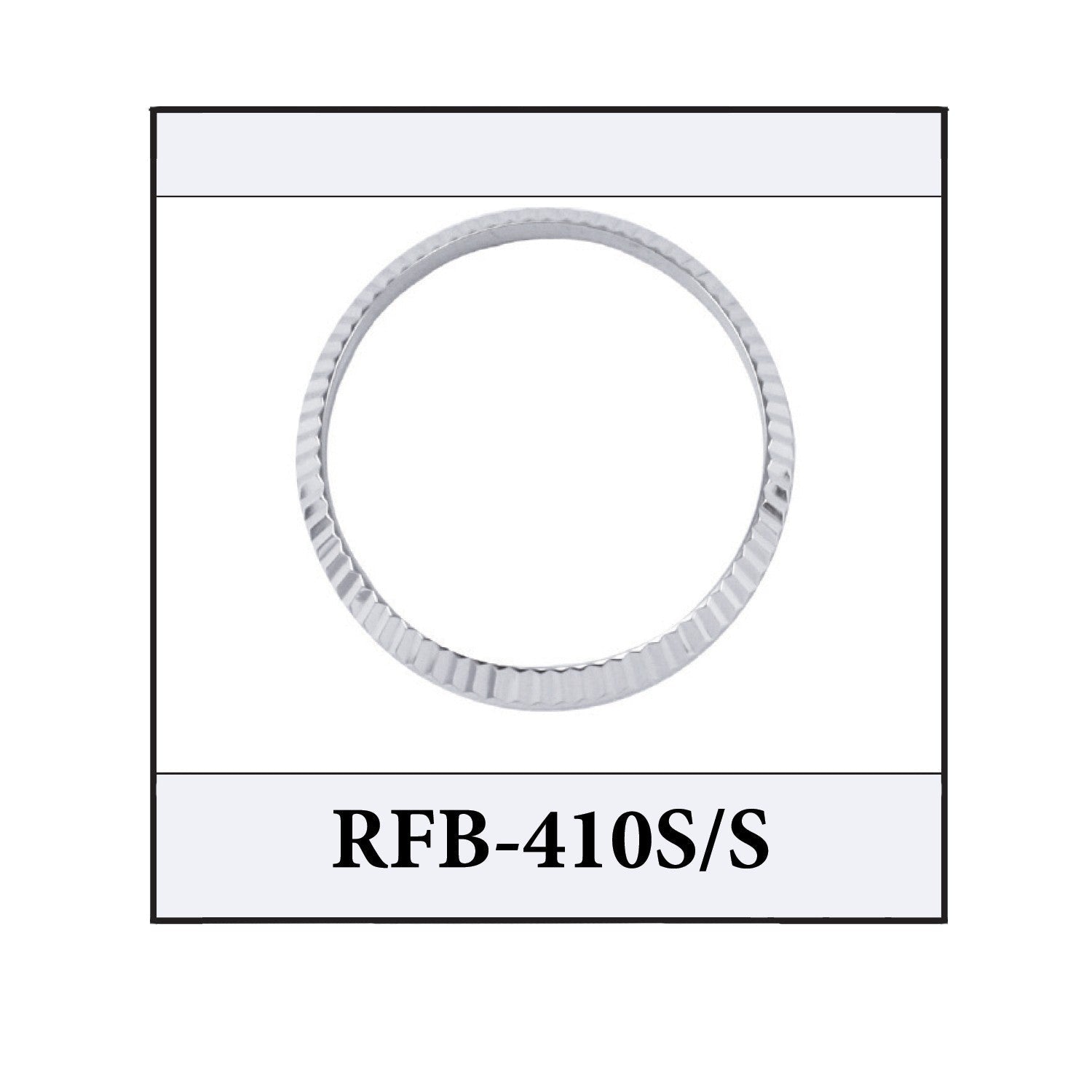 Generic Rolex Stainless Steel Fluted Bezel