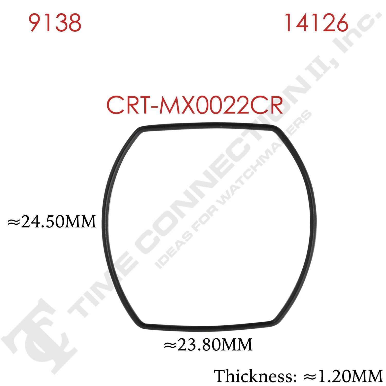 Original Cartier Barrel Case Back / Crystal Gaskets for Cartier Watches