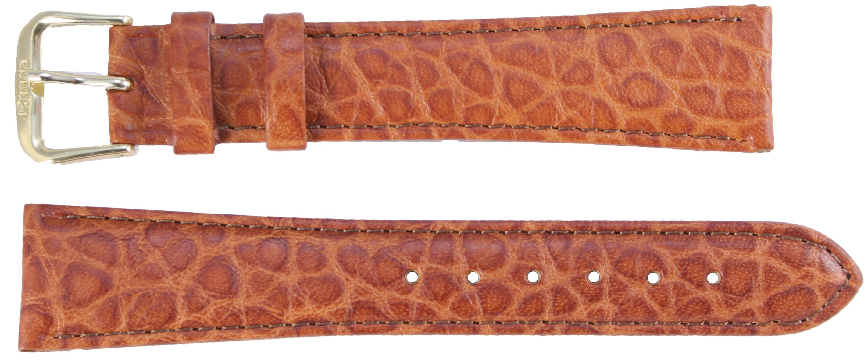 Banda No. 343 Long Buffalo Grain Fine Leather Straps (12mm~20mm)