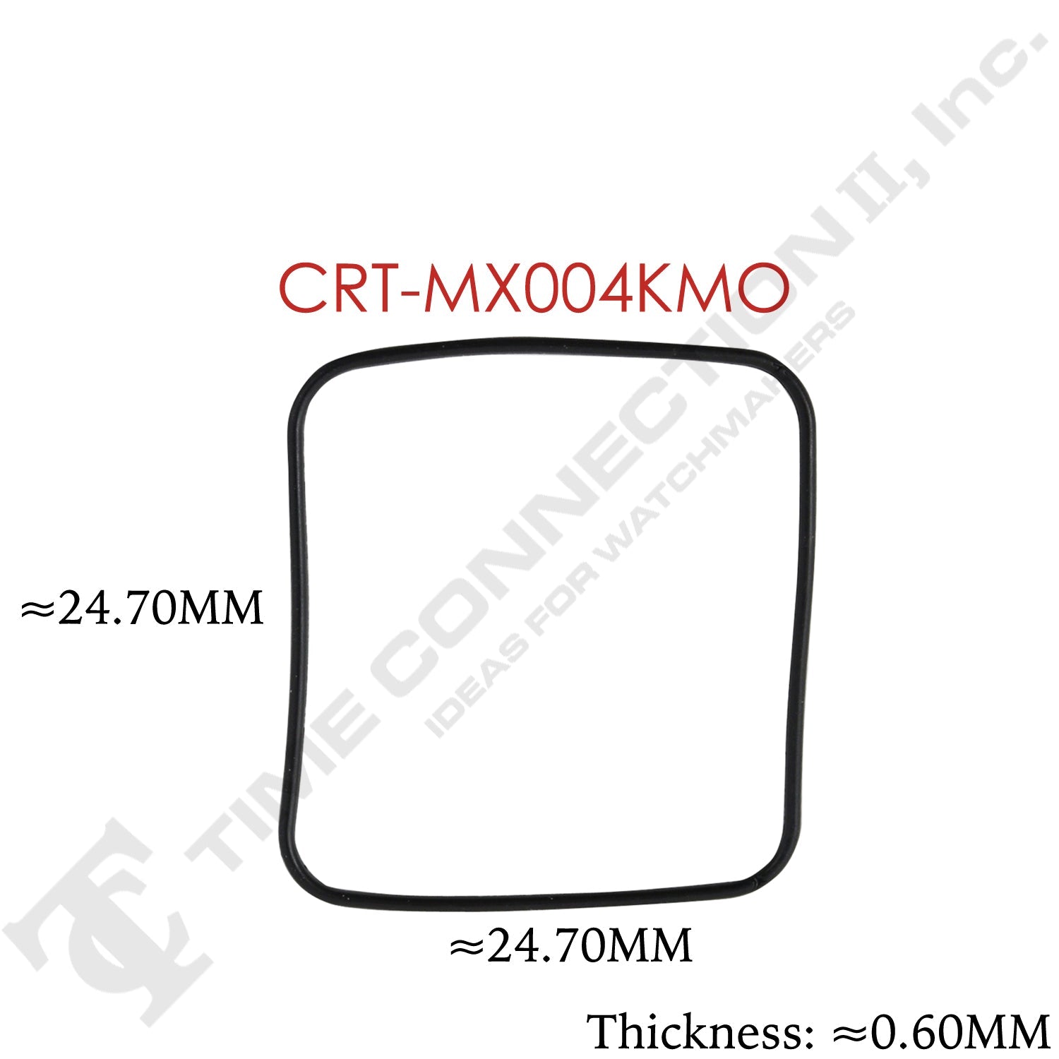 Original Cartier Square Case Back / Crystal Gaskets for Cartier Watches