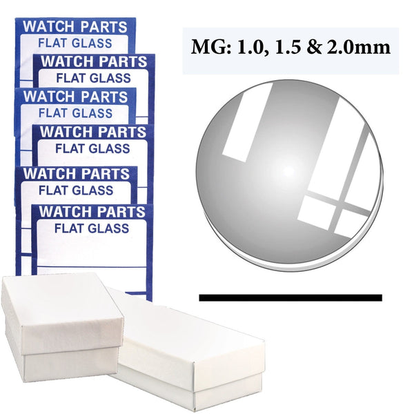 MG-MX96: 1.0MM, 1.5MM & 2.0MM Thick Crystal Assortment (34.5~50.0mm XL Sizes by 0.5mm) Total of 96 PCs.