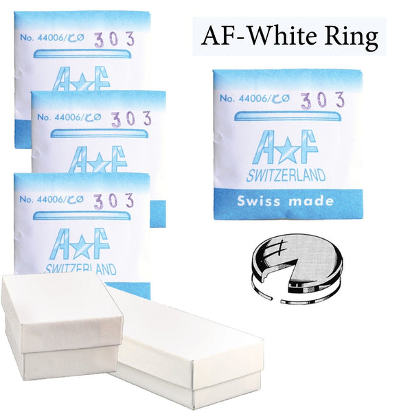AF-ET White Tension Ring Crystals Assortment (18.0~33.0mm by 0.5mm Increments) Total 31 PCs.