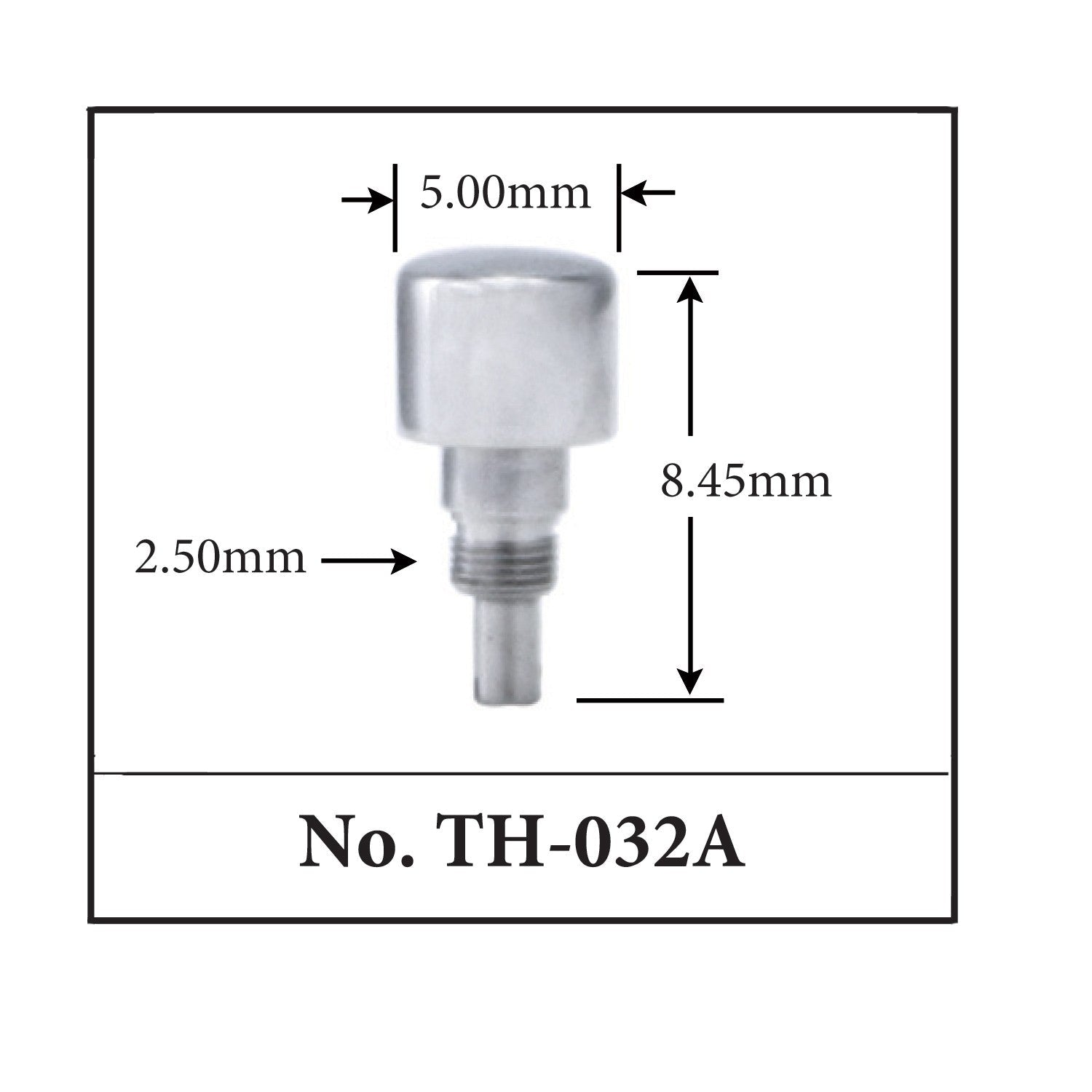 TH-032A, Generic Pusher for TAG. (5.00mm x 8.45mm x 2.50mm)