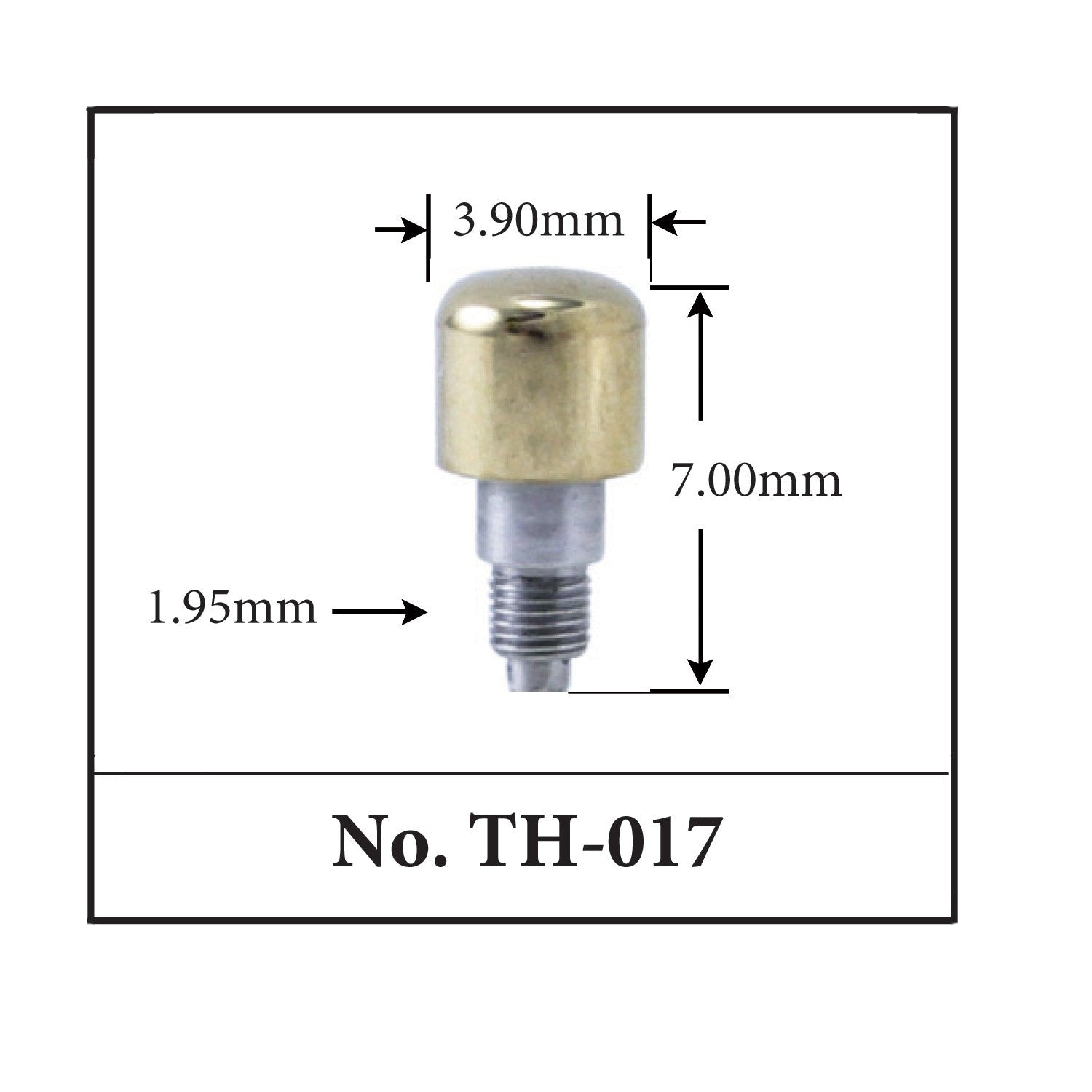 TH-017, Generic Pusher for TAG. (3.90mm x 7.00mm x 1.95mm)