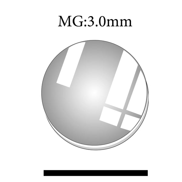 MG 2.5mm 38.7mm Thickness Round Flat Mineral Glass Crystals