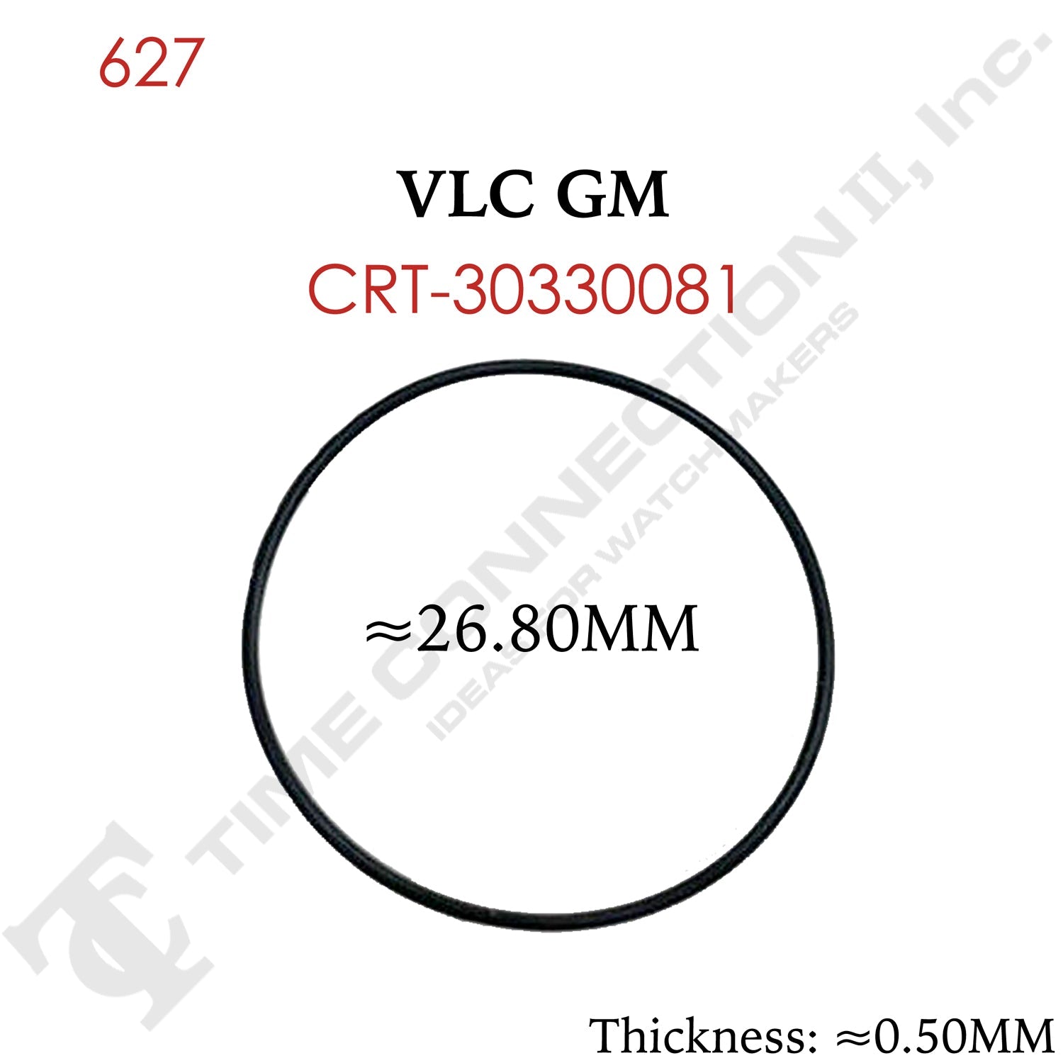 Original Cartier Round Case Back / Crystal Gaskets for Cartier Watches