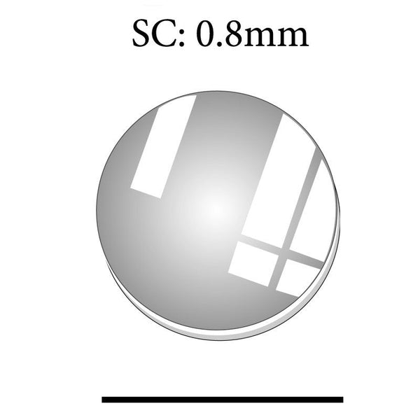 SC:0.8mm Round Flat Sapphire Glass Crystal